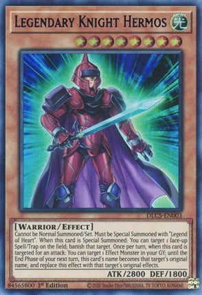 Legendary Knight Hermos (Purple) (Ultra Rare) [DLCS-EN003] 1st Edition