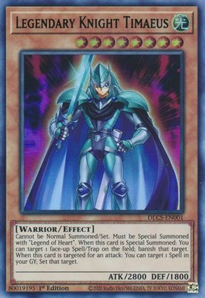 Legendary Knight Timaeus (Green) (Ultra Rare) [DLCS-EN001] 1st Edition