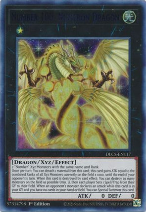 Number 100: Numeron Dragon (Blue) (Ultra Rare) [DLCS-EN117] 1st Edition