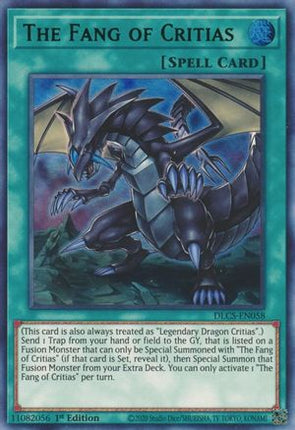 The Fang of Critias (Green) (Ultra Rare) [DLCS-EN058] 1st Edition
