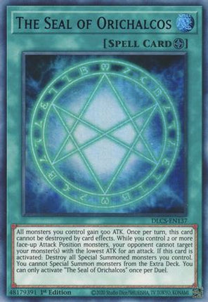 The Seal of Orichalcos (Purple) (Ultra Rare) [DLCS-EN137] 1st Edition
