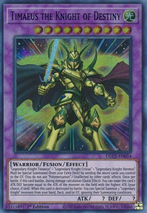Timaeus the Knight of Destiny (Blue) (Ultra Rare) [DLCS-EN054] 1st Edition
