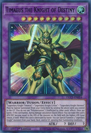 Timaeus the Knight of Destiny (Green) (Ultra Rare) [DLCS-EN054] 1st Edition