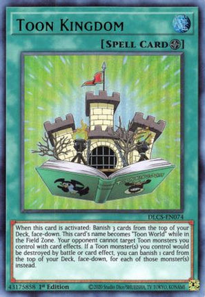 Toon Kingdom (Green) (Ultra Rare) [DLCS-EN074] 1st Edition