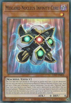 Meklord Nucleus Infinity Core (Super Rare) [LED7-EN018] 1st Edition