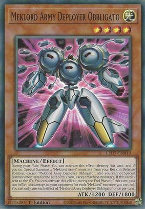 Meklord Army Deployer Obbligato (Super Rare) [LED7-EN019] Unlimited