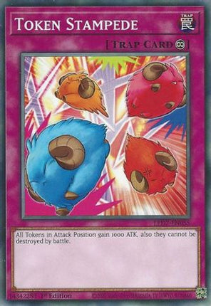 Token Stampede (Common / Short Print) [LED7-EN055] 1st Edition