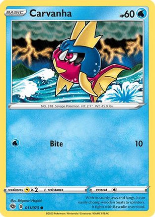 Carvanha - 11/73 [Champion's Path] Reverse Holofoil