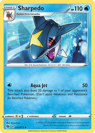 Sharpedo - 12/73 [Champion's Path] Reverse Holofoil