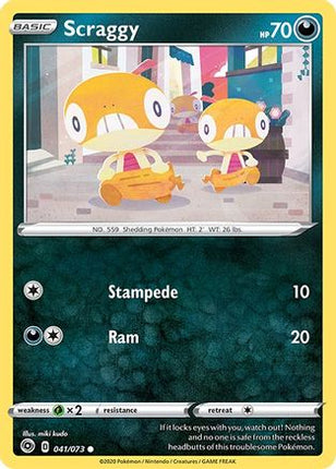 Scraggy - 41/73 [Champion's Path] Reverse Holofoil
