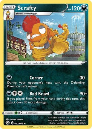 Scrafty - 42/73 [Champion's Path] Reverse Holofoil