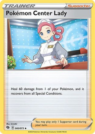 Pokemon Center Lady - 60/73 [Champion's Path] Reverse Holofoil