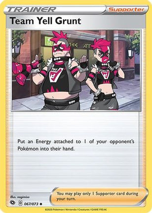 Team Yell Grunt - 67/73 [Champion's Path] Reverse Holofoil