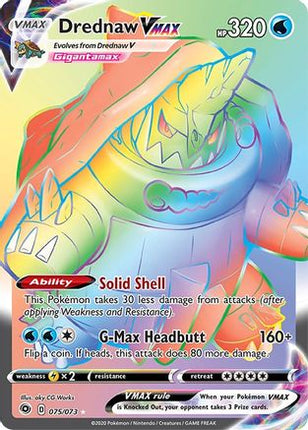 Drednaw VMAX (Secret) - 75/73 [Champion's Path] Holofoil