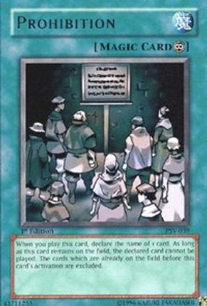 Prohibition (Rare) [PSV-039] Pharaoh's Servant 1st Edition