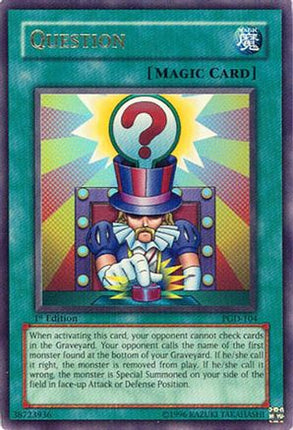 Question (Ultra Rare) [PGD-104] Pharaonic Guardian 1st Edition
