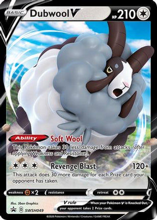 Dubwool V - SWSH049 - SWSH049/null [SWSH: Sword & Shield Promo Cards] Holofoil