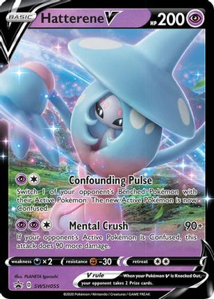 Hatterene V - SWSH055 - SWSH055/null [SWSH: Sword & Shield Promo Cards] Holofoil