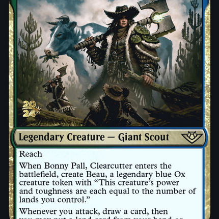 Bonny Pall, Clearcutter [Outlaws of Thunder Junction Promos] Prerelease Foil
