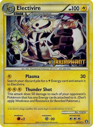 Electivire - 20/102 (Prerelease) [HGSS Promos] Holofoil