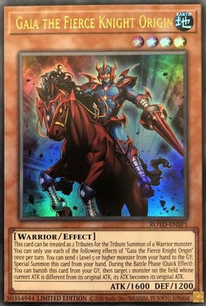 Gaia the Fierce Knight Origin (Ultra Rare) [ROTD-ENSP1] Limited