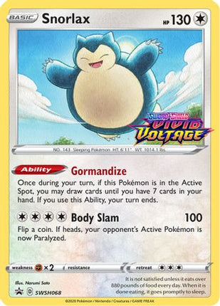 Snorlax - SWSH068 (Prerelease) - null/null [SWSH: Sword & Shield Promo Cards] Holofoil