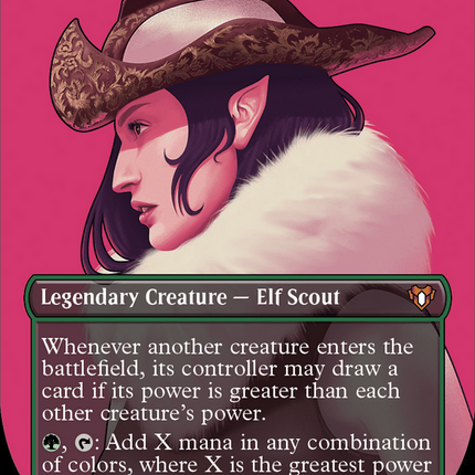 Selvala, Heart of the Wilds (Borderless) [Commander Masters] Textured Foil