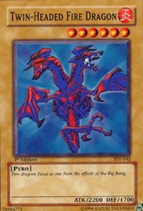 Twin-Headed Fire Dragon (Common / Short Print) [PSV-042] Pharaoh's Servant 1st Edition