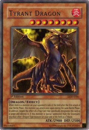 Tyrant Dragon (Ultra Rare) [LOD-034] Legacy of Darkness 1st Edition