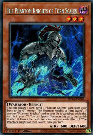 The Phantom Knights of Torn Scales (Secret Rare) [PHRA-EN003] 1st Edition