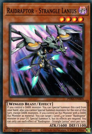 Raidraptor - Strangle Lanius (Super Rare) [PHRA-EN005] 1st Edition