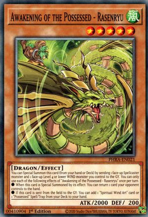 Awakening of the Possessed - Rasenryu (Common / Short Print) [PHRA-EN021] 1st Edition