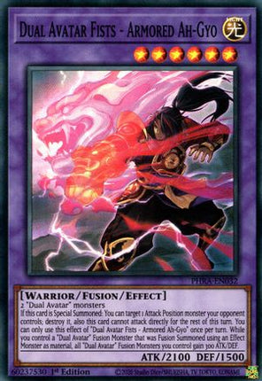 Dual Avatar Fists - Armored Ah-Gyo [PHRA-EN032] Super Rare