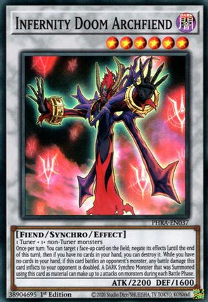Infernity Doom Archfiend (Super Rare) [PHRA-EN037] 1st Edition