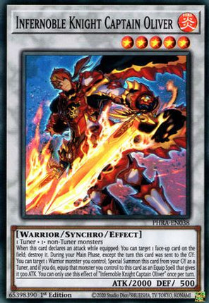 Infernoble Knight Captain Oliver (Super Rare) [PHRA-EN038] 1st Edition