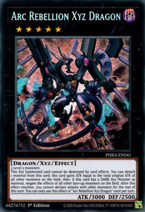 Arc Rebellion Xyz Dragon (Secret Rare) [PHRA-EN041] 1st Edition
