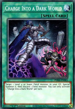 Charge Into a Dark World (Common / Short Print) [PHRA-EN063] 1st Edition