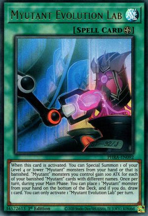 Myutant Evolution Lab (Ultra Rare) [PHRA-EN092] 1st Edition