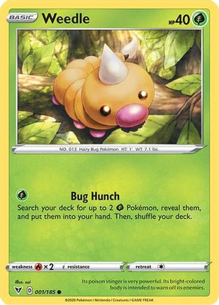 Weedle - 1/185 [SWSH04: Vivid Voltage] Reverse Holofoil
