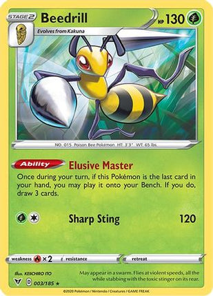 Beedrill - 3/185 [SWSH04: Vivid Voltage] Reverse Holofoil