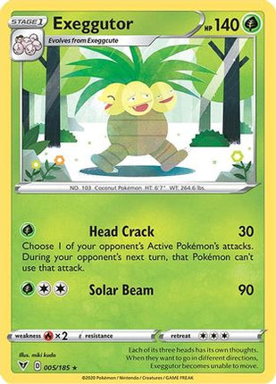 Exeggutor - 5/185 [SWSH04: Vivid Voltage] Reverse Holofoil