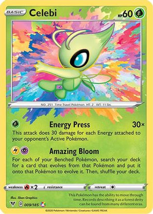 Celebi - 9/185 [SWSH04: Vivid Voltage] Holofoil
