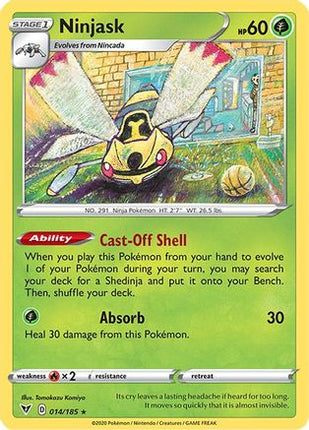 Ninjask - 14/185 [SWSH04: Vivid Voltage]