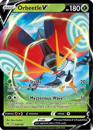 Orbeetle V - 20/185 [SWSH04: Vivid Voltage] Holofoil