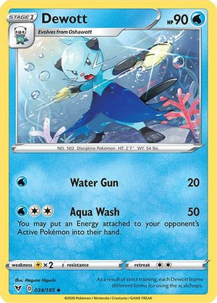 Dewott - 34/185 [SWSH04: Vivid Voltage] Reverse Holofoil