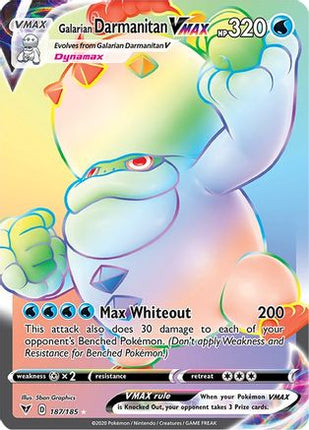 Galarian Darmanitan VMAX (Secret) - 187/185 [SWSH04: Vivid Voltage] Holofoil