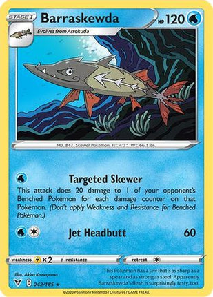 Barraskewda - 42/185 [SWSH04: Vivid Voltage] Reverse Holofoil