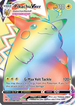 Pikachu VMAX (Secret) - 188/185 [SWSH04: Vivid Voltage] Holofoil