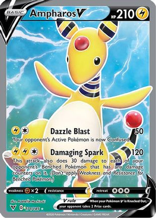 Ampharos V (Full Art) - 171/185 [SWSH04: Vivid Voltage] Holofoil