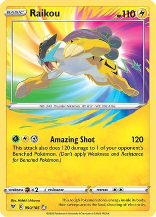 Raikou - 50/185 [SWSH04: Vivid Voltage] Holofoil